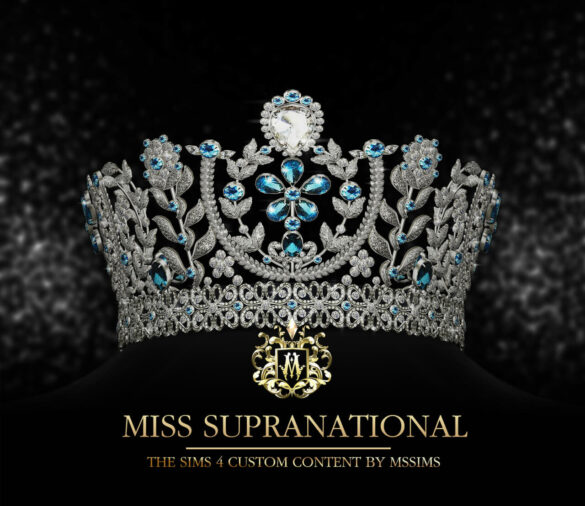 Sims 4 MISS SUPRANATIONAL CROWN by MSSIMS