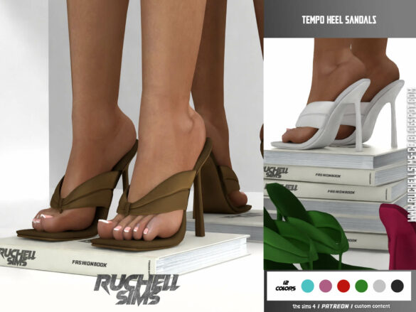 Sims 4 Tempo Heel Sandals by Ruchell Sims
