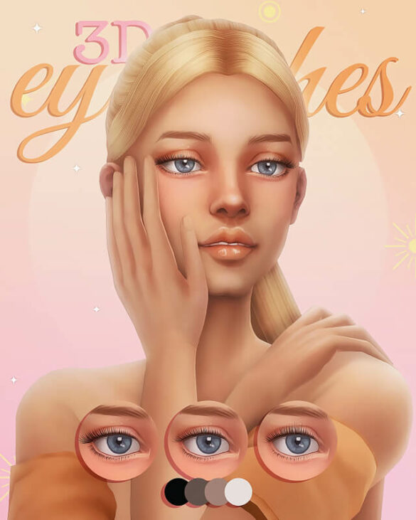 The Sims 4 3d eyelashes part 3
