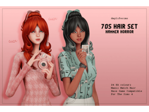70s HAIR SET – Hammer Horror Hairstyle by Daylife