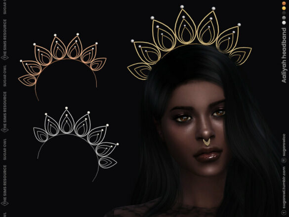 The Sims 4 Aaliyah headband by sugar owl at TSR
