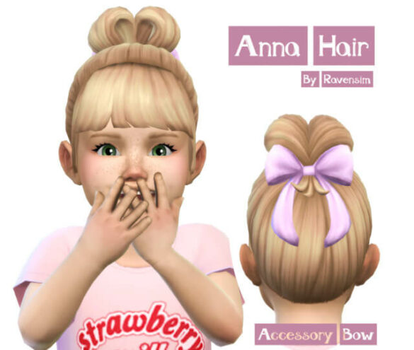 The Sims 4 anna hair base game compatible