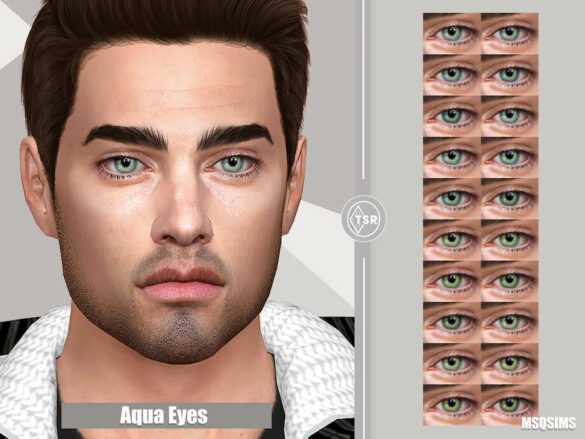 The Sims 4 Aqua Eyes by MSQSIMS