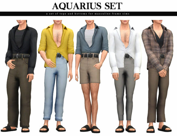 The Sims 4 aquarius high waisted set - The Sims Game