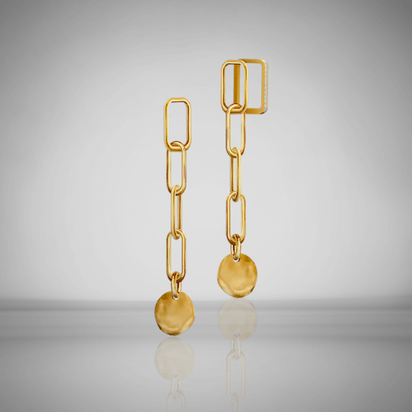 The Sims 4 asymmetrical gold earrings2 colors download