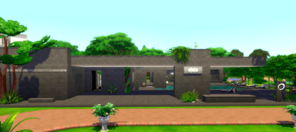 The Sims 4 Banana Green – Spa&Gym (no CC)