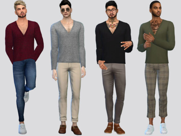 Basic V-Neck Longsleeve by McLayneSims