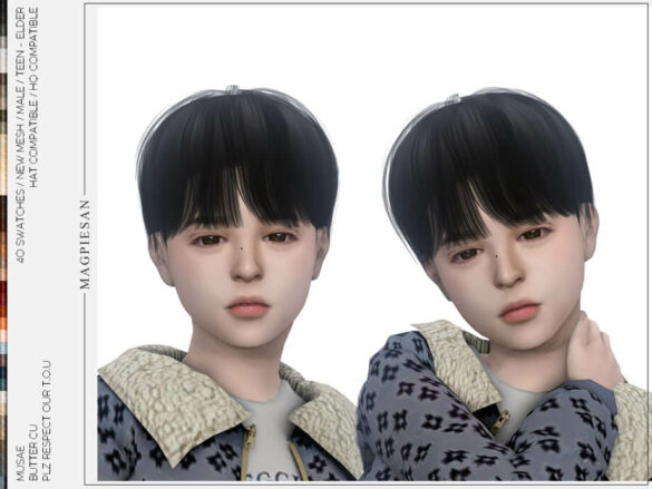 The Sims 4 Butter Hair for Child by magpiesan