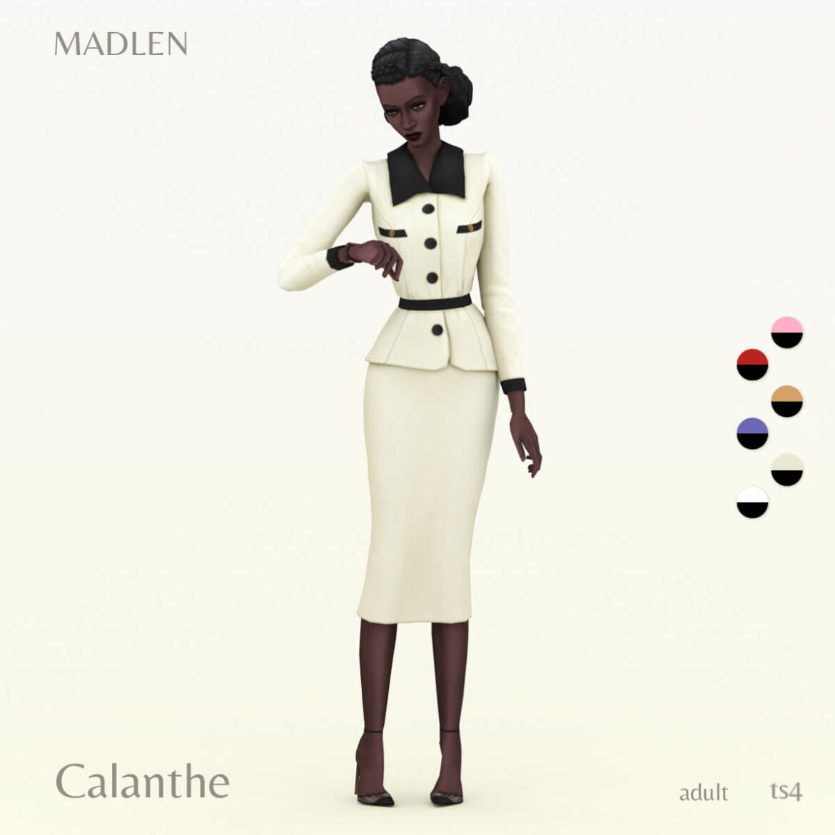 The Sims 4 calanthe outfit new formal outfit