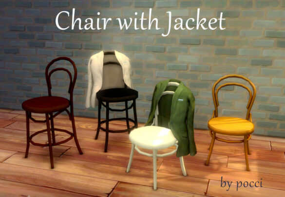 The Sims 4 chair with jacket by pocci