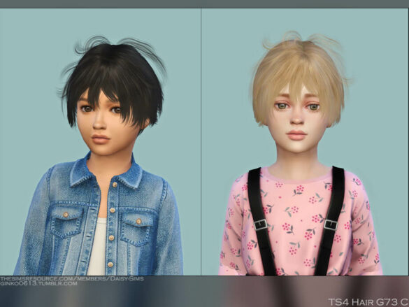 The Sims 4 Child Hair G73C by Daisy-Sims