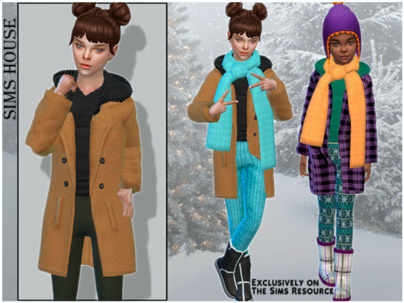 Children’s coat with a hood by Sims House