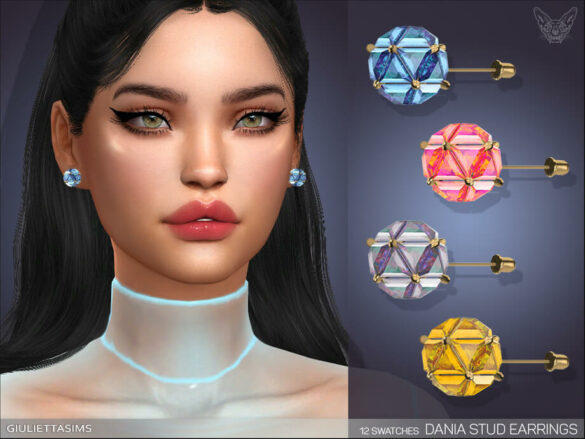 The Sims 4 Dania Stud Earrings by feyona