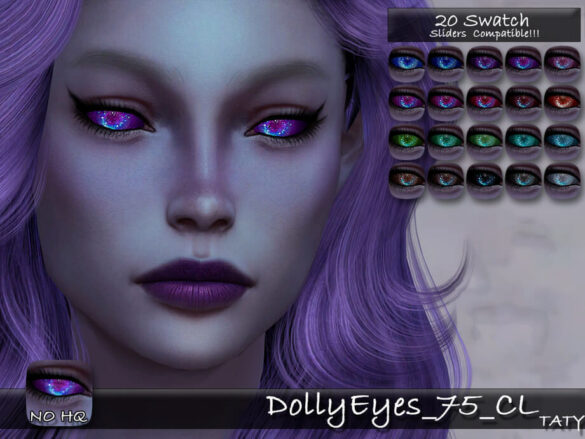 The Sims 4 DollyEyes 75 CL by tatygagg