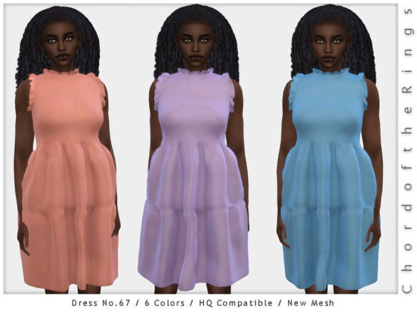 The Sims 4 Dress No.67 by ChordoftheRings