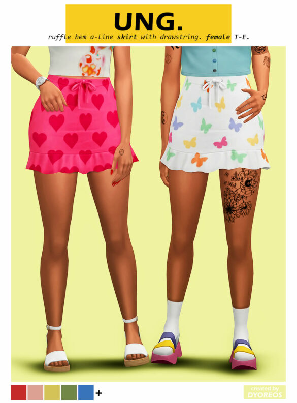 The Sims 4 dyoreos ung skirt female