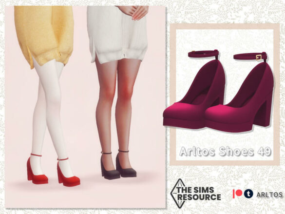 The Sims 4 Elegant high heels 49 by Arltos