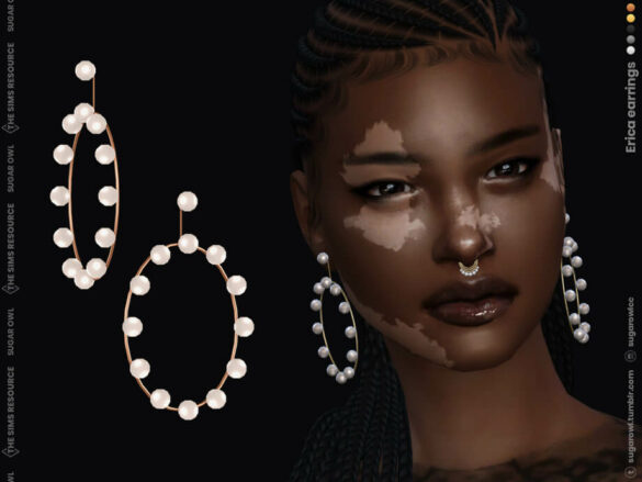 The Sims 4 Erica earrings by sugar owl