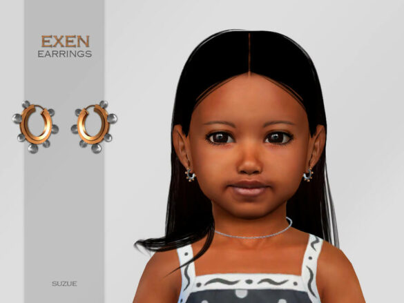 The Sims 4 Exen Earrings Toddler by Suzue