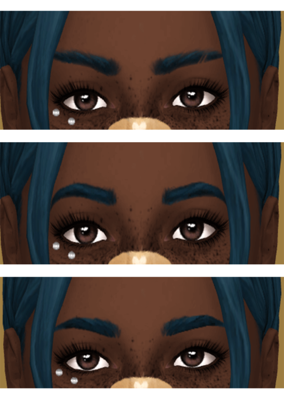 eyebrows collection recolored in ampified 40