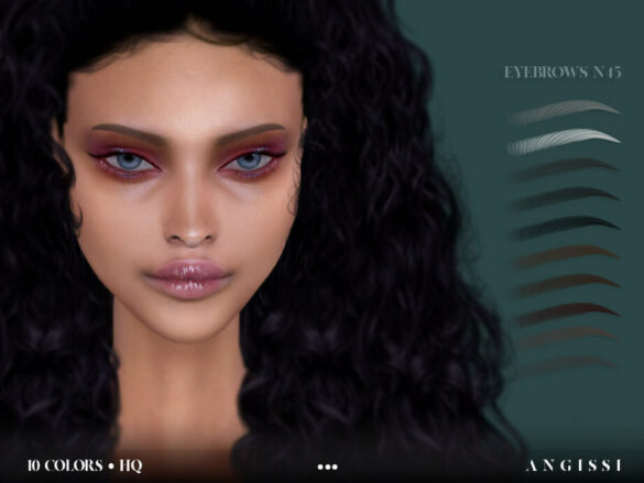 The Sims 4 Eyebrows n45 by ANGISSI