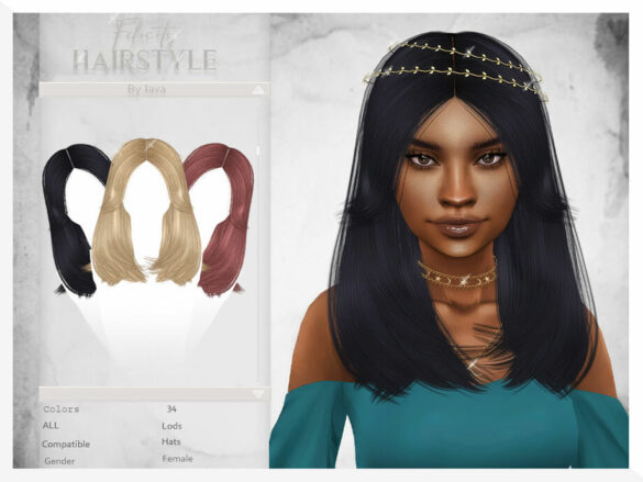The Sims 4 Felicity (Hairstyle) by JavaSims