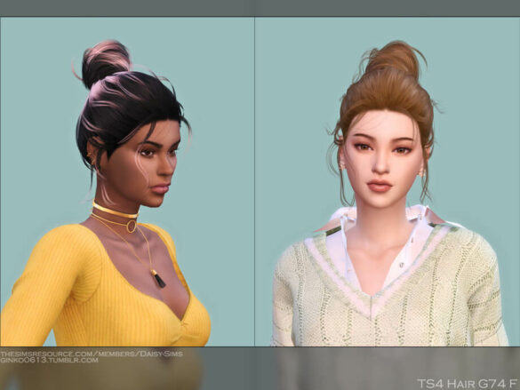 The Sims 4 Female Hair G74 by Daisy-Sims