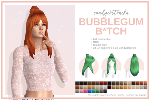 The Sims 4 FEMALE LONG HAIR