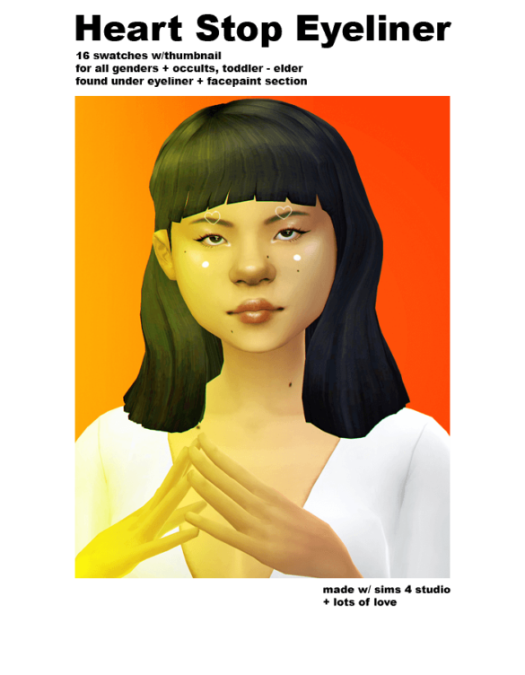 The Sims 4 funky eyeliner