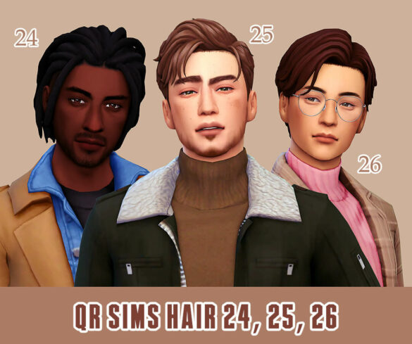 The Sims 4 hair 24 fluorite hair 25 peridot hair 26