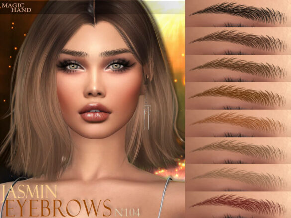The Sims 4 Jasmin Eyebrows N104 by MagicHand