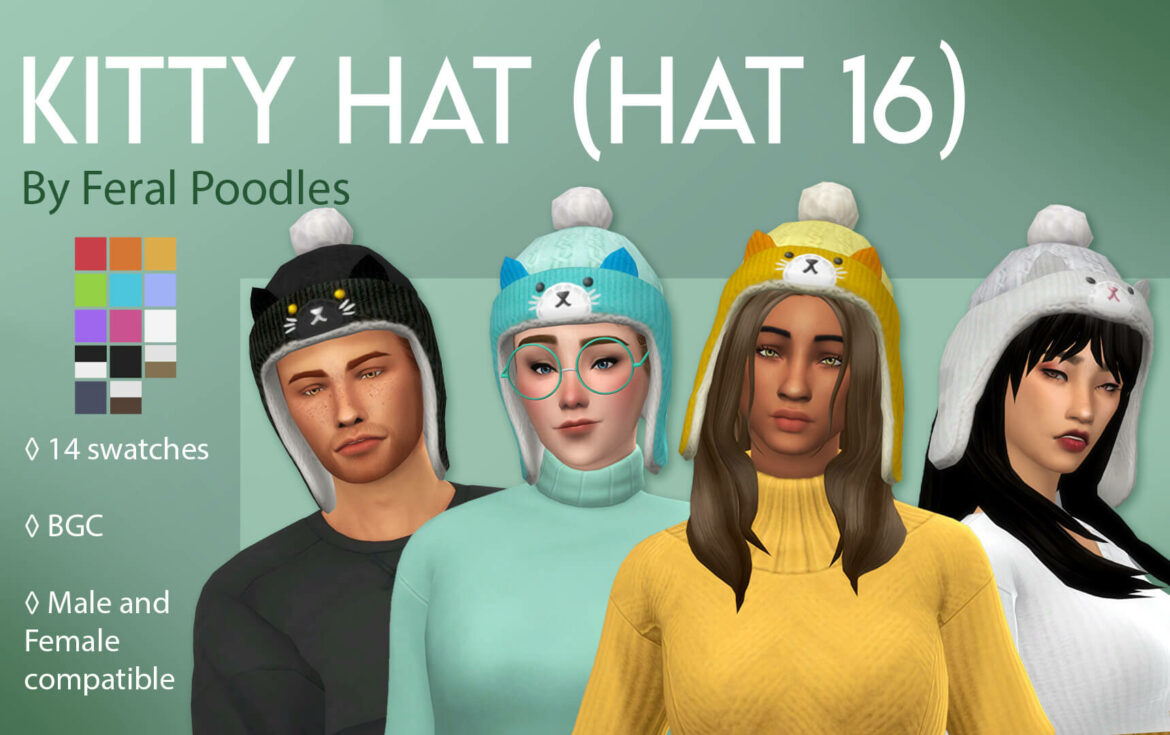 The Sims 4 kitty hat hat 16 ts4 maxis match cc - The Sims Game