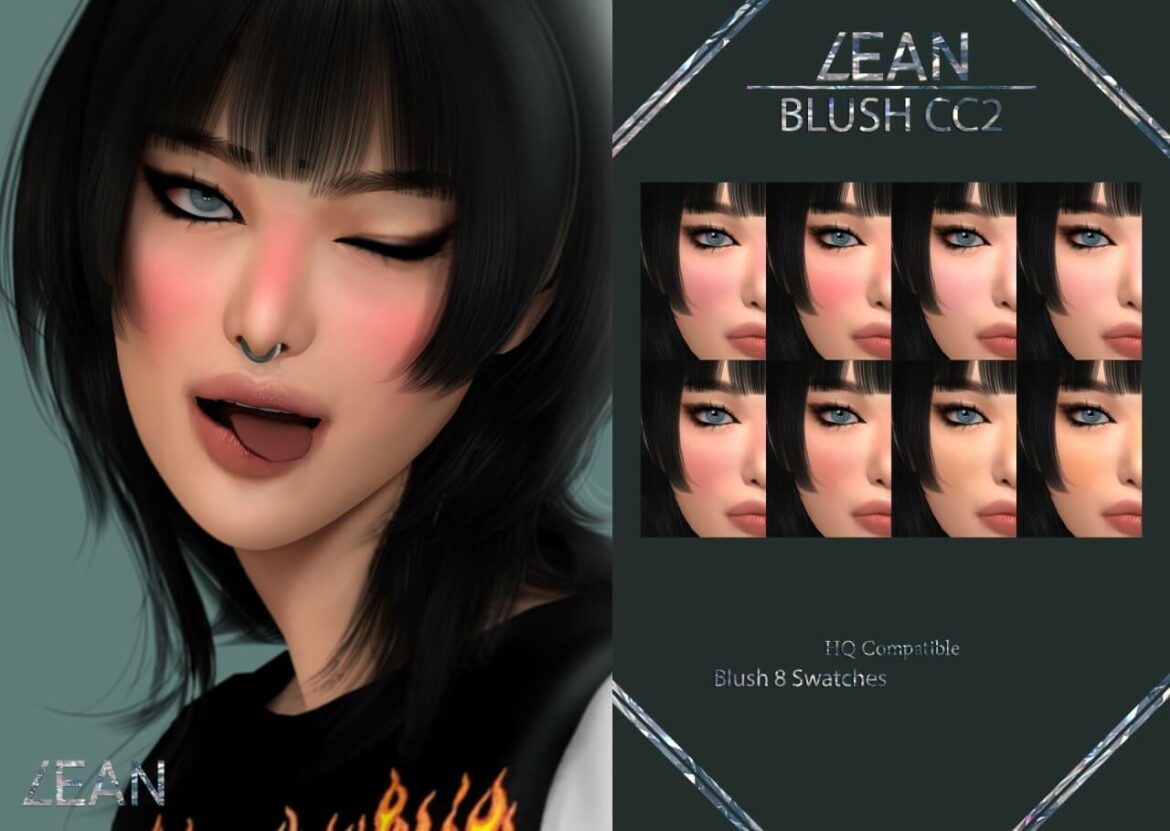 The Sims 4 LEAN BLUSH CC2 ( Early access ) at LEAN