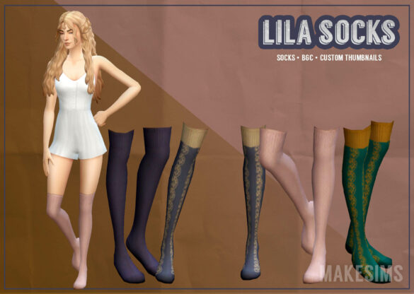 The Sims 4 lila socks