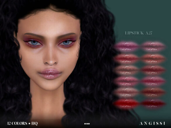 The Sims 4 Lipstick A27 by ANGISSI at TSR