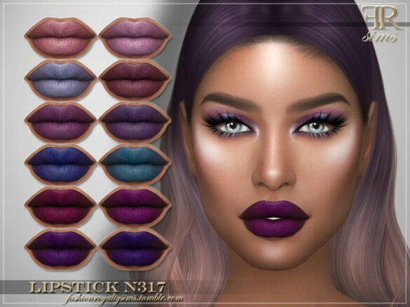 The Sims 4 Lipstick N317 by FashionRoyaltySims