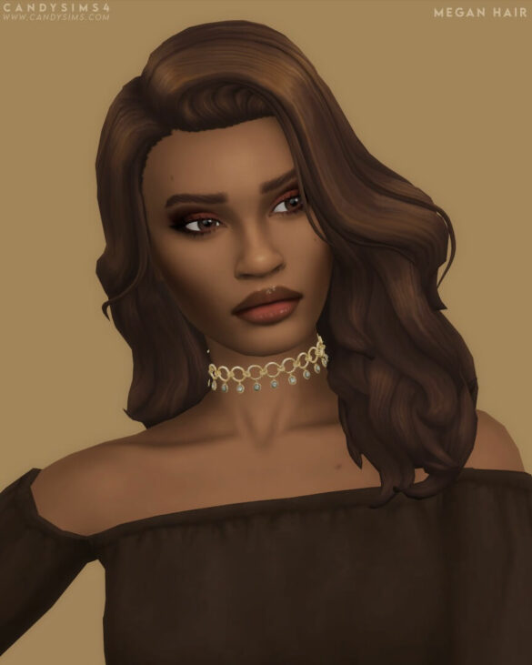 The Sims 4 MEGAN HAIR at Candy Sims 4