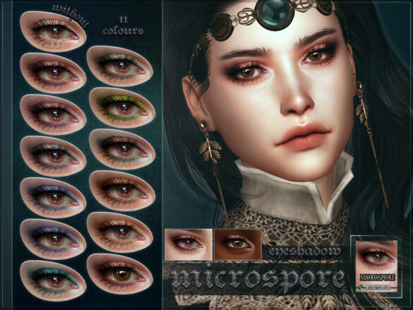 The Sims 4 Microspore Eyeshadow by RemusSirion at TSR
