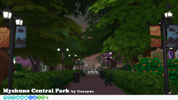 The Sims 4 myshuno central park