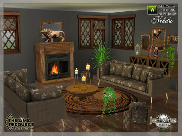 The Sims 4 Nekda Livingroom by jomsims at TSR