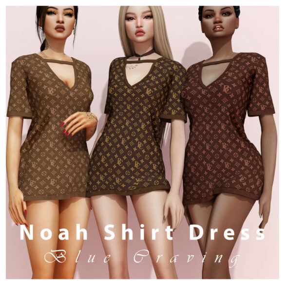 NOAH SHIRT DRESS & BRACELETS at Blue Craving