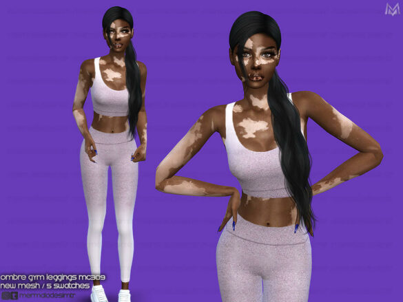 The Sims 4 Ombre Gym Leggings 309 by mermaladesimtr