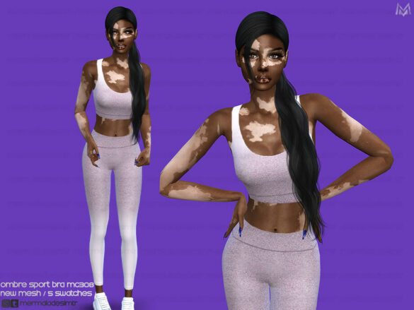 The Sims 4 Ombre Sport Bra MC38 by mermaladesimtr