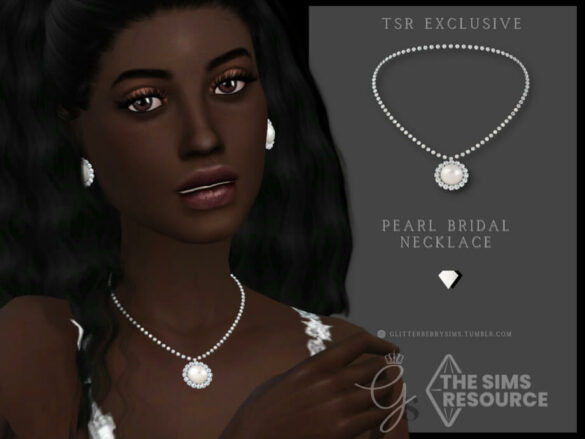 Pearl Bridal Necklace by Glitterberryfly