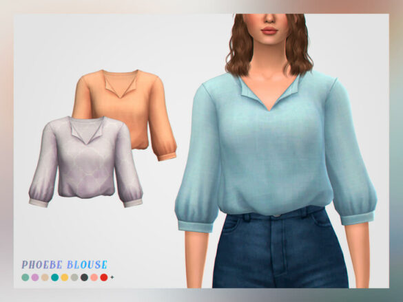 The Sims 4 phoebe blouse new mesh
