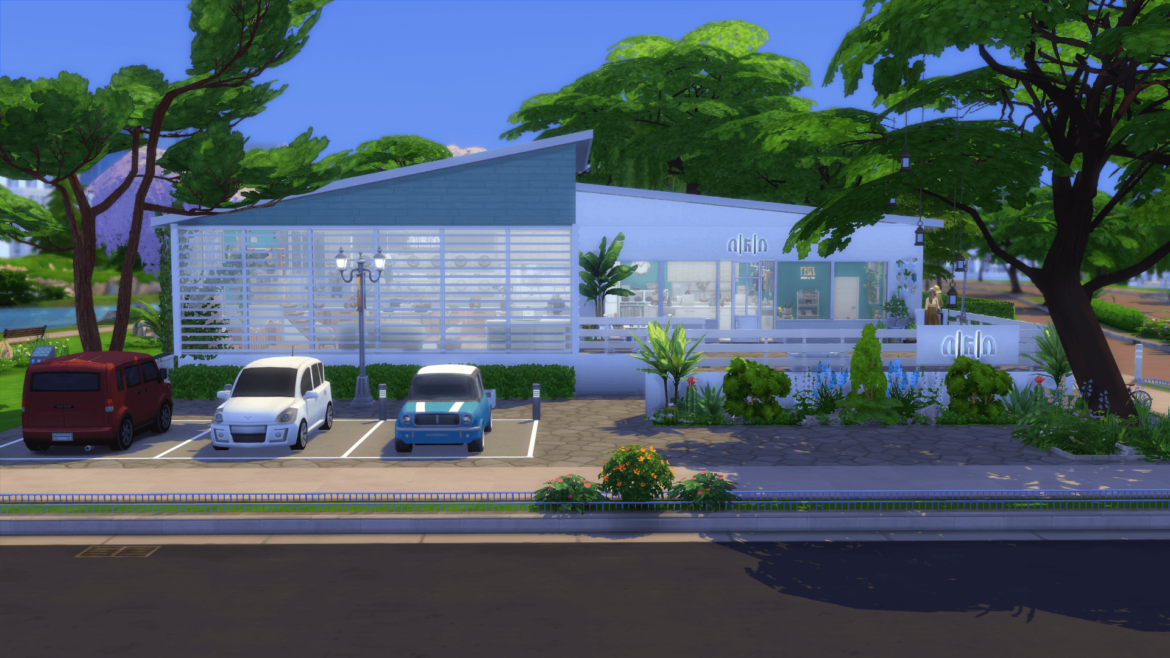 The Sims 4 "Ms. Proper" coin laundry (No CC)