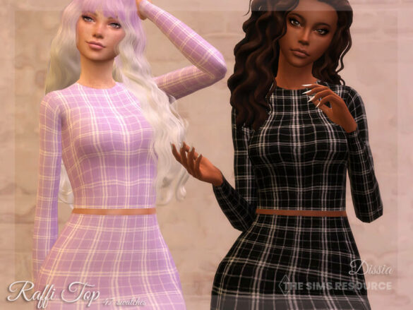 The Sims 4 Raffi Top by Dissia