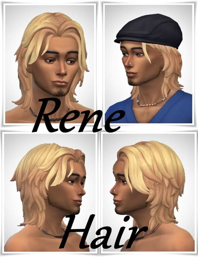 The Sims 4 rene hair - The Sims Game