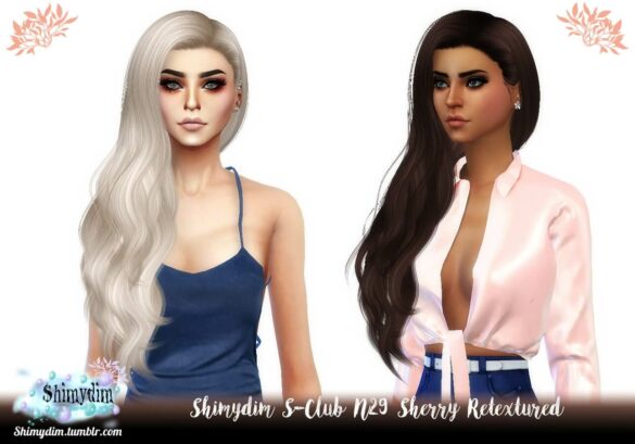 S-Club N29 Sherry Hair Retexture at Shimydim Sims