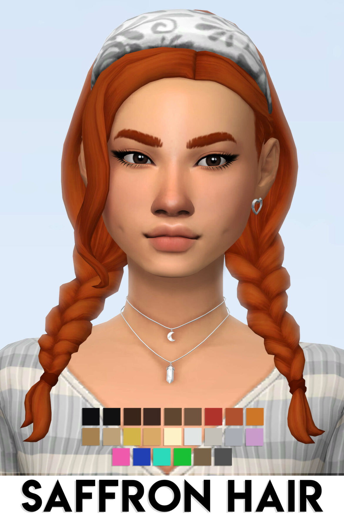 The Sims 4 SAFFRON HAIR BY VIKAI